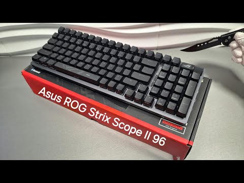 Asus ROG Strix Scope II 96 Gaming Keyboard Unboxing - ASMR