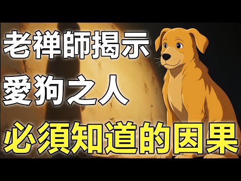 養狗之人，來世必入畜生道？老禪師揭示因果，養狗竟與往生品位有關！【狗|寵物|佛學】