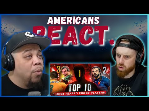 AMERICANS REACT TO THE TOP 10 MOST FEARED RUGBY PLAYERS EVER! BIGGEST HITS || REAL FANS SPORTS