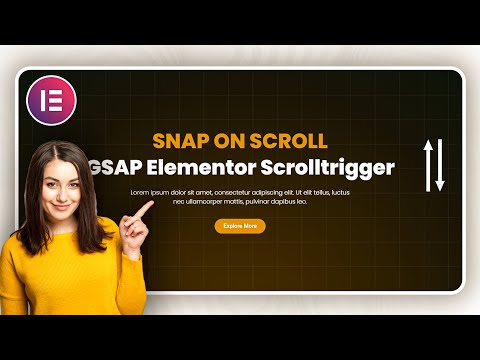 SNAP ON SCROLL - GSAP Elementor Scrolltrigger (No plugin slider)