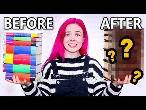 I destroyed my Harry Potter books to make this...