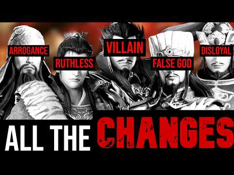 ALL History, Novel & Game Differences For Dynasty Warriors