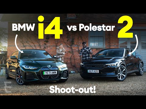 BMW i4 vs Polestar 2 2022 shoot-out – Two Tesla alternatives but which is best? / Electrifying