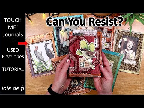 TOUCH ME!❤️Journals from USED ENVELOPES ✅ Tutorial