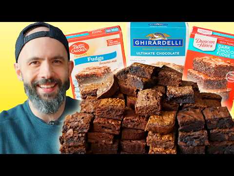 Blind Taste Test: Boxed Brownie Mix | Best with Babish
