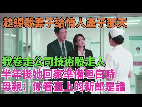 趁總裁妻子給情人產子那天，我卷走公司技術股走人，半年後她回家準備坦白時，母親：妳看臺上的新郎是誰【清風與你】#激情故事#大彬情感#夢雅故事#小說#爽文