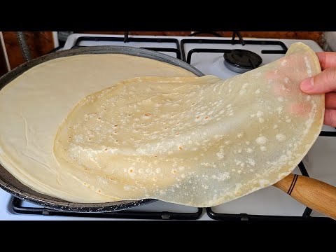 A VERY EASY METHOD ❗️THESE LAVASHES ARE COOKED IN 8 LAYERS AT ONCE😍👌YEAST-FREE SILK MILK LAVASH R...