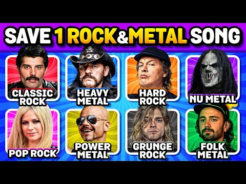 Save ONE Rock and Metal Song🔥All Different Genres | Music Quiz