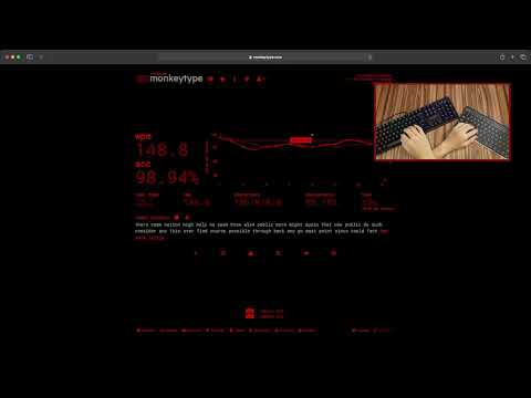 150 WPM Cross Handed Typing