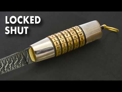 Making the Most Unique Folding Knife Ever – Locked by a Code!