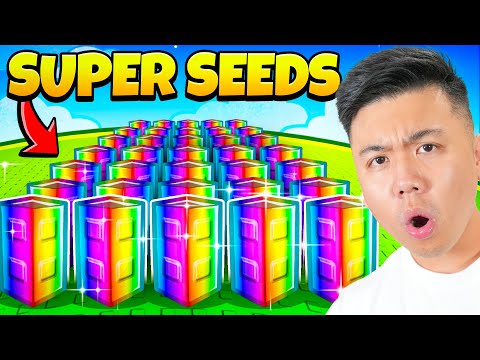 $0 To $1 Trillion Using ONLY SUPER SEEDS in Grow a Garden! (Roblox)