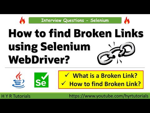 How to Find Broken Links using Selenium WebDriver? | selenium interview questions |