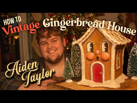 Sculpting A Vintage GINGERBREAD Character!! 🏠 [Let's Make Folk Art]
