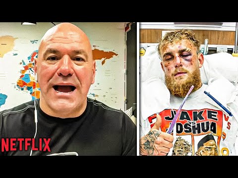 Dana White REACTS to Jake Paul in HOSPITAL After Anthony Joshua KNOCKOUT!