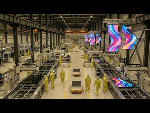 Inside BOE’s Largest OLED Factory – How Massive 100-Inch Panels Are Made Using $20B Technology