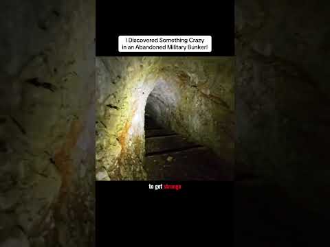 I discovered something creepy while exploring an abandoned bunker! #exploring #adventure #abandoned