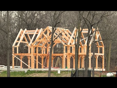 The Most Beautiful Way To Build A House! Timber Frame Ep. 11