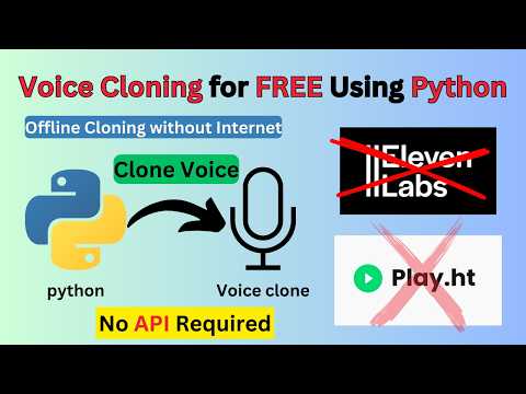 🔥 Clone Any Voice for FREE with Python! (Offline | No API Required | ElevenLabs Alternative) 🎙️🚀