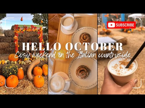 Hello October: A Cosy Weekend in the Italian Countryside. Fall Baking - Seasonal Decor 🍁🍂🥮