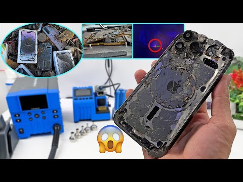 How i Restore Destroyed iPhone 13 Pro Max with New Set Motherboard Repair Tools