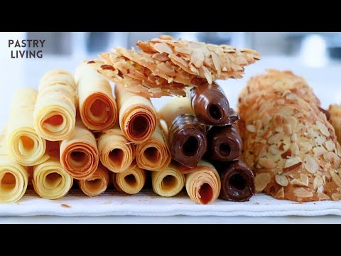 How To Make Tuiles | Cigarette Cookies | Almond Cookies