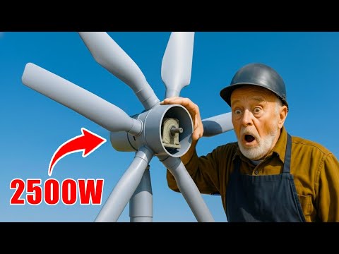 Endless Free Energy! I made a mini PVC Windmill at home using Remove RO Motor | It will SHOCK you