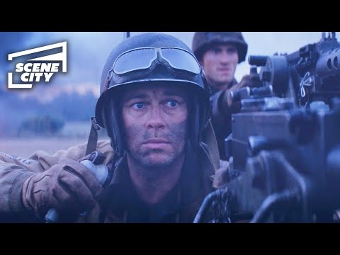 Corazones de Hierro: Tanques contra Torretas de Ametralladoras (Brad Pitt) Clip en 4K HD