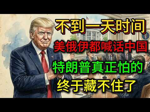 不到一天时间，美俄伊都喊话中国！特朗普真正怕的，终于藏不住了