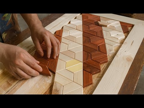 You Won’t Believe How This Carpenter Made a 3D Table From Waste Wood // Woodworking Repair