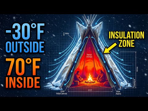 How They Slept in -30°F Without a Heater (The Teepee Secret)