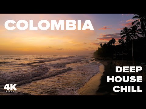 Coastal Colombia 🌊 | Ocean Therapy | Deep House Chill for Your TV