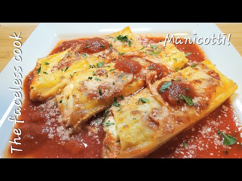 Manicotti, perfect Italian food!