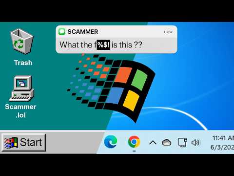 Downgrading Scammers PCs to Windows 95