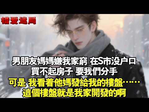 男友媽媽嫌我家窮，在S市沒戶口，買不起房子，要我們分手。可是，我看著他媽傳給我的樓盤…這個樓盤就是我家開發的啊。#小說 #情感 #追妻火葬场