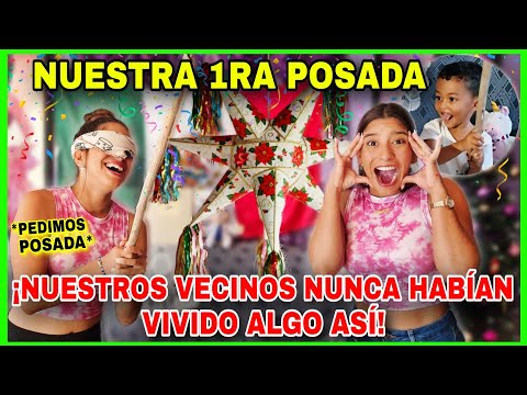 Cuban women celebrate their first Mexican Christmas posada! Our neighbors never imagined experien...