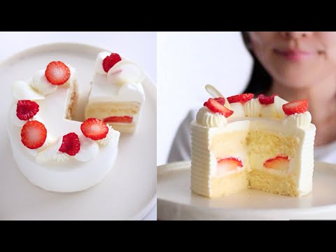 One-Egg Mini Japanese Strawberry Shortcake 🍓