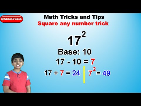Learn to Square any number I Vedic Math I Math Tricks and Tips
