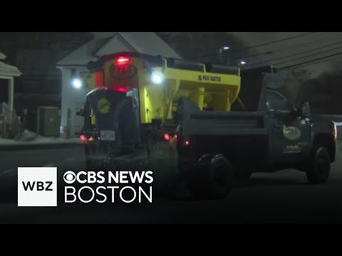 Weekend storm ends with icy roads in Massachusetts