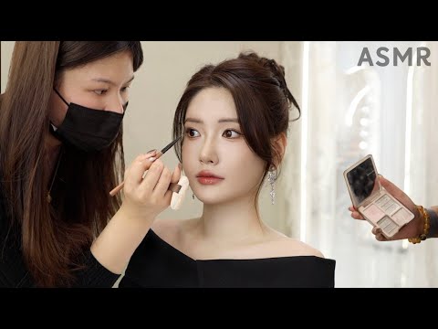 🇨🇳Elegant Actress-Style Makeup I Got at a Shanghai Makeup Studio! (No Talking, 100% Foley Audio)