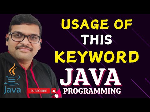 USAGE OF THIS KEYWORD - JAVA PROGRAMMING