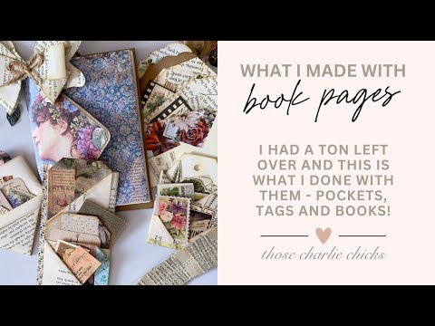 Turning Old Book Pages into Stunning Junk Journal Ephemera