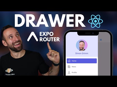 Expo Router Drawer Navigation with Custom Menu