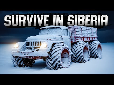 Crazy trucks of the USSR: snow, cold and swamps of Siberia