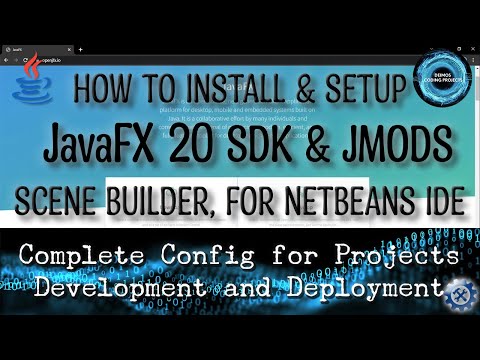 How To Install & Setup JavaFX 20 SDK JMODS Scene Builder for NetBeans IDE Development  Deployment🛠️