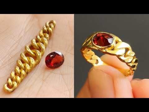 how chain ring is Made  - handmade jewellery