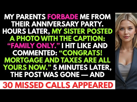 My Parents Forbade Me From Their Anniversary Party. Hours Later, My Sister Posted A Photo...