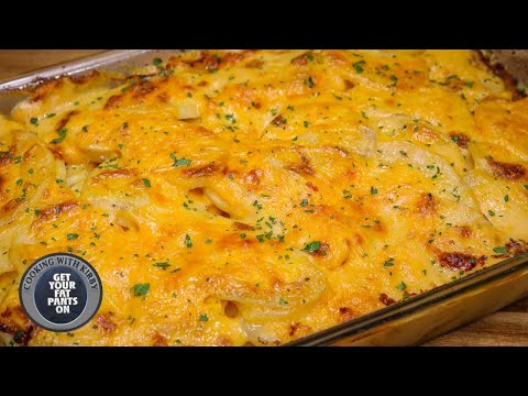 Cheesy Scalloped Potatoes - Cheesy Potatoes - Easy Recipes