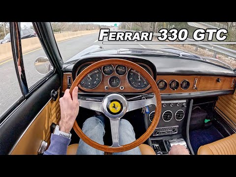 1967 Ferrari 330 GTC - V12 Gated Manual Italian GT Drive (POV Binaural Audio)