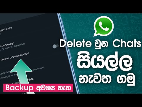 Recover Deleted Massages in 5 Minutes !