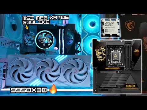 MSI MEG X870E GODLIKE + 9950X3D : How To Set Up the Ultimate AM5 Motherboard